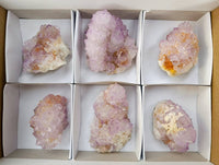 Natural Amethyst Spirit Quartz Clusters x 6 From Boekenhouthoek, South Africa