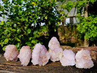 Natural Amethyst Spirit Quartz Clusters x 6 From Boekenhouthoek, South Africa