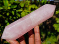 Polished Double Terminated Rose Quartz Points x 4 Madagascar - Toprock Gemstones and Minerals 
