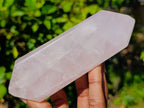 Polished Double Terminated Rose Quartz Points x 4 Madagascar - Toprock Gemstones and Minerals 