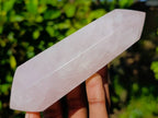 Polished Double Terminated Rose Quartz Points x 4 Madagascar - Toprock Gemstones and Minerals 