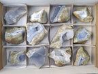 Natural Blue Lace Agate Geode Specimens x 12 From Nsanje, Malawi - Toprock Gemstones and Minerals 