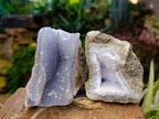 Natural Blue Lace Agate Geode Specimens x 12 From Nsanje, Malawi - Toprock Gemstones and Minerals 