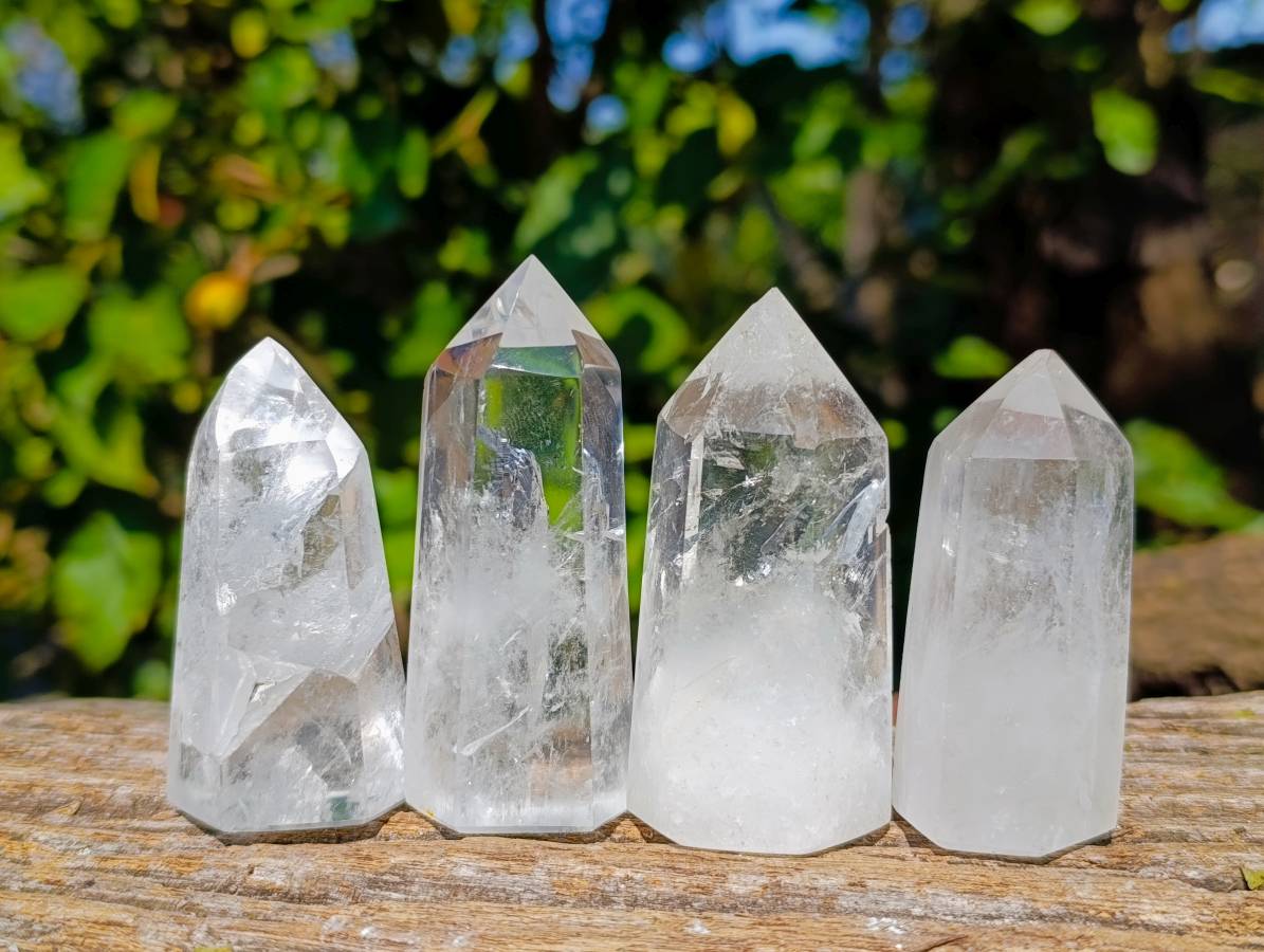 Polished Clear Quartz Crystals x 24 From Madagascar - Toprock Gemstones and Minerals 