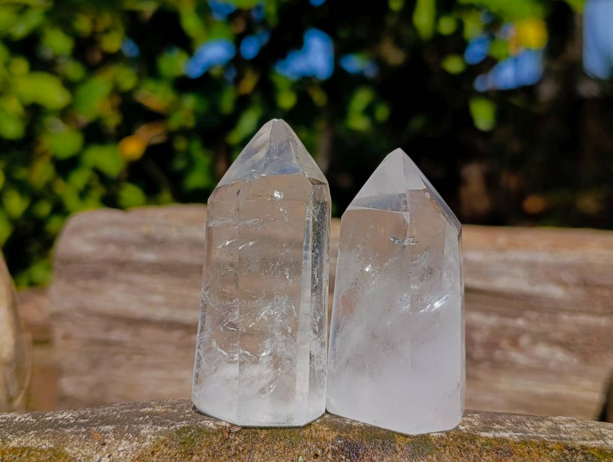 Polished Clear Quartz Crystals x 24 From Madagascar - Toprock Gemstones and Minerals 