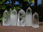 Polished Clear Quartz Crystals x 12 From Madagascar - Toprock Gemstones and Minerals 
