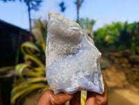 Natural Blue Lace Agate Geode Specimens x 6 From Nsanje, Malawi