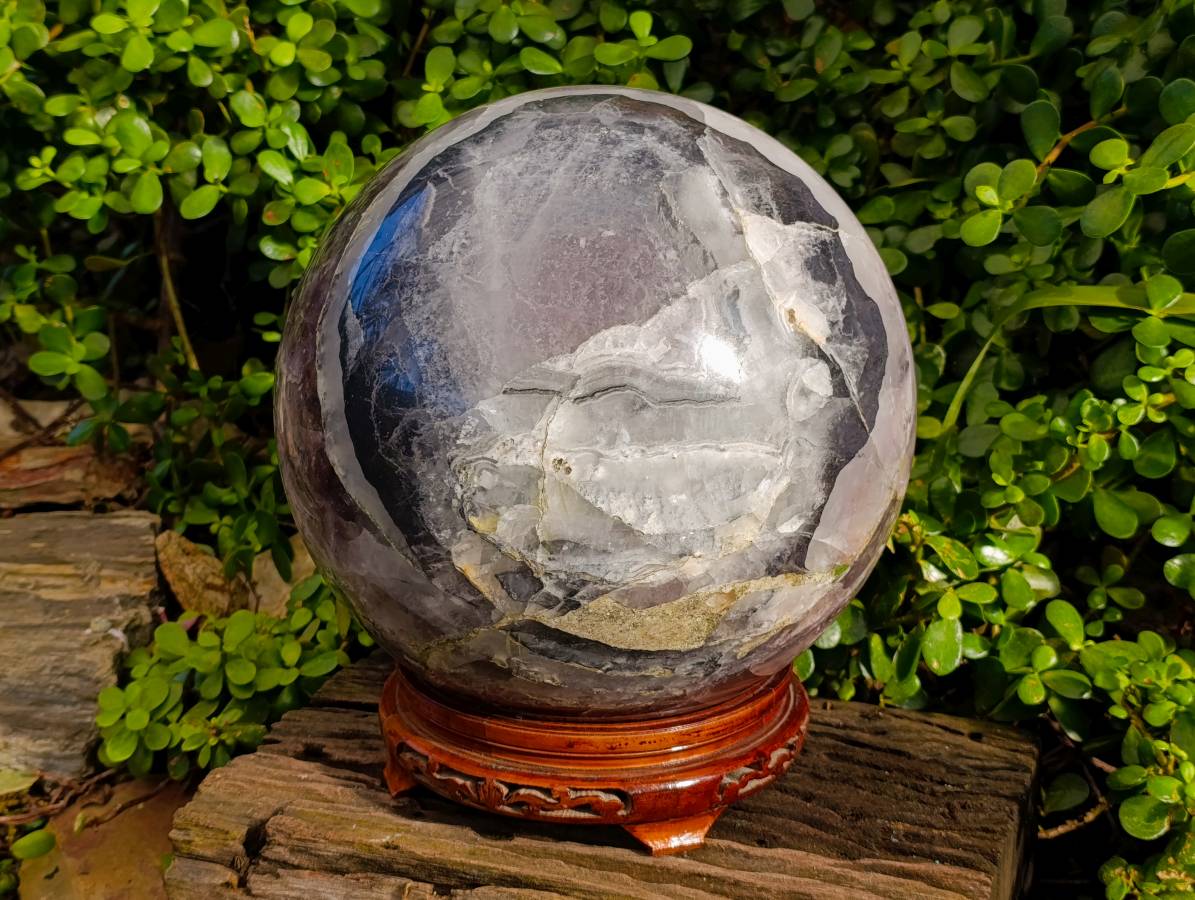 Polished Fluorite Sphere x 1 From Namibia - Toprock Gemstones and Minerals 