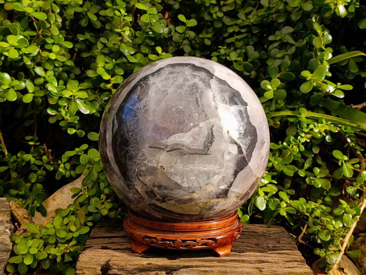 Polished Fluorite Sphere x 1 From Namibia - Toprock Gemstones and Minerals 