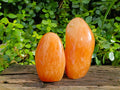 Polished Orange Twist Calcite Standing Free Forms x 2 From Madagascar - Toprock Gemstones and Minerals 