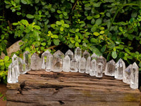 Polished Clear & Smokey Quartz Crystals x 24 From Madagascar - Toprock Gemstones and Minerals 