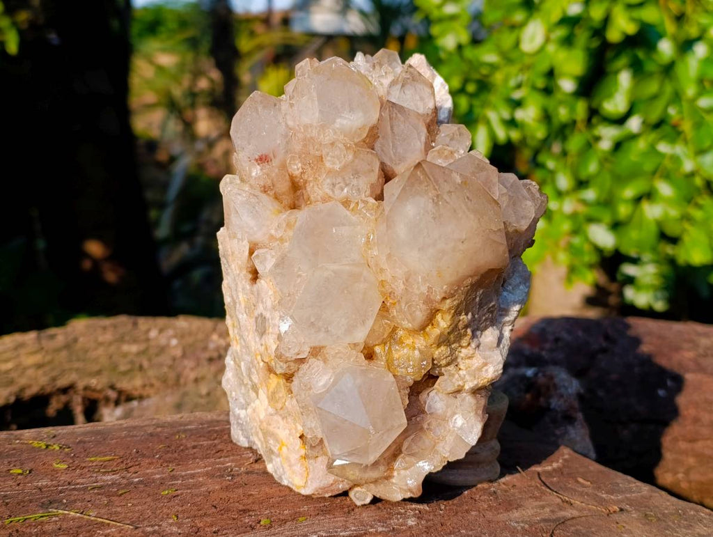 Natural Phantom Smokey Quartz Cluster x 1 From Luena, Congo - Toprock Gemstones and Minerals 