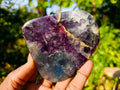 Polished Watermelon Fluorite Slices x 4 From Uis, Namibia - Toprock Gemstones and Minerals 
