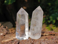 Polished Clear & Smokey Quartz Crystals x 24 From Madagascar - Toprock Gemstones and Minerals 
