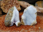 Natural Blue Lace Agate Geode Specimens x 12 From Malawi - Toprock Gemstones and Minerals 