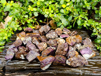 Natural Metallic Purpurite Cobbed Specimens x 35 From Erongo, Namibia