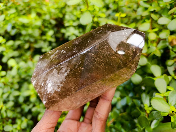 Polished Smokey Quartz Crystals x 2 From Madagascar - Toprock Gemstones and Minerals 