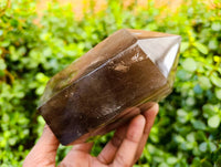 Polished Smokey Quartz Crystals x 2 From Madagascar - Toprock Gemstones and Minerals 