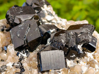 Natural Black Schorl Tourmaline With Smokey Quartz Specimen x 1 From Namibia