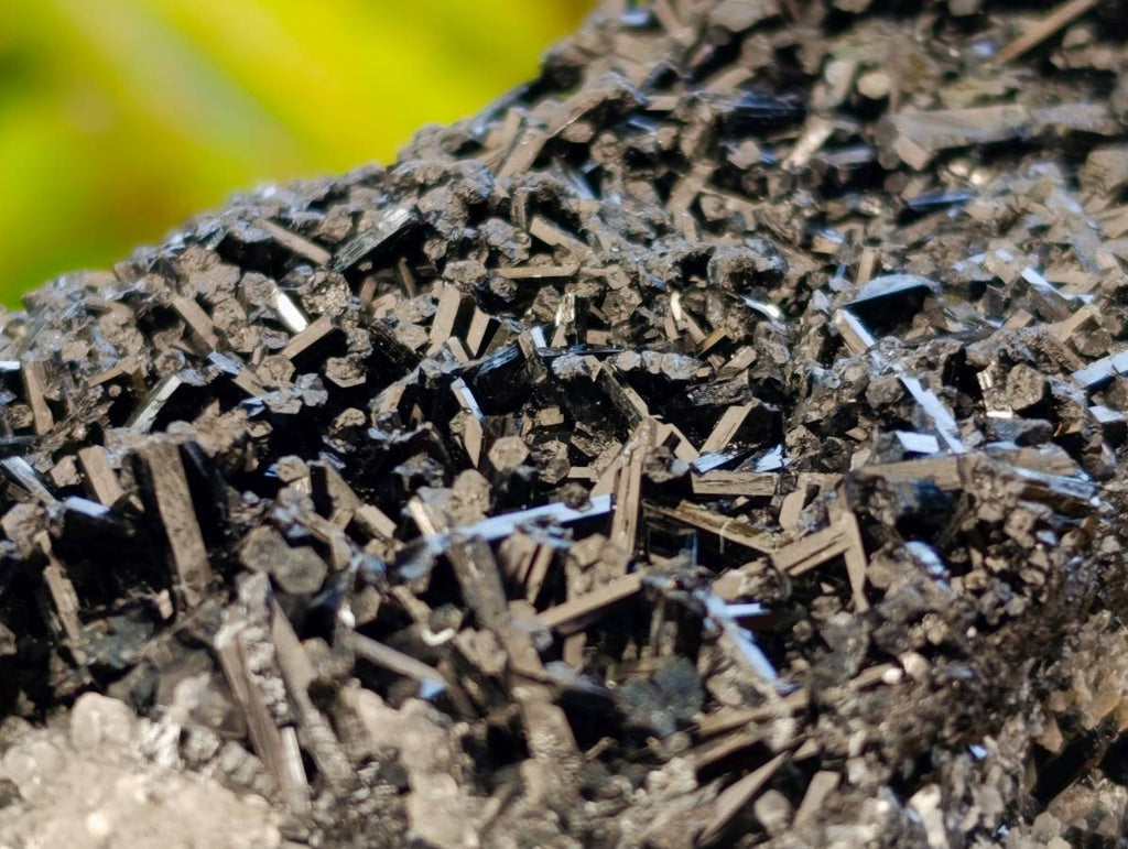 Natural Black Schorl Tourmaline With Cubic Fluorite Specimens x 6 From Namibia - Toprock Gemstones and Minerals 