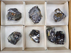 Natural Silver Lead Galena Specimens x 7 From Namibia - Toprock Gemstones and Minerals 