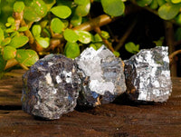 Natural Silver Lead Galena Specimens x 7 From Namibia
