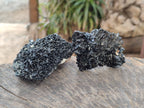 Natural Schorl Black Tourmaline Specimens x 12 From Erongo, Namibia - Toprock Gemstones and Minerals 