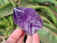 Polished Chevron Amethyst Crystals x 6 Zambia