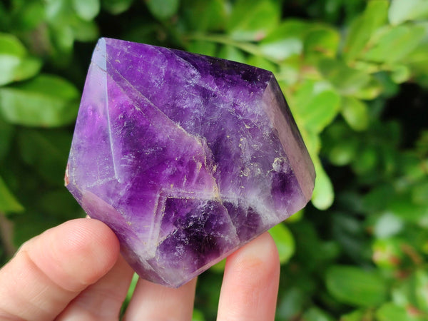Polished Chevron Amethyst Crystals x 6 Zambia