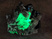 Natural Smokey Quartz with Schorl and Hyalite Opal x 2 From Erongo, Namibia