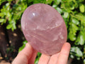 Polished Rose Quartz Standing Free Forms x 3 Madagascar - Toprock Gemstones and Minerals 