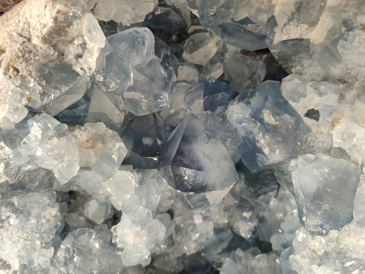 Natura Celestite Geode Specimen x 1 From Sakoany, Madagascar - Toprock Gemstones and Minerals 