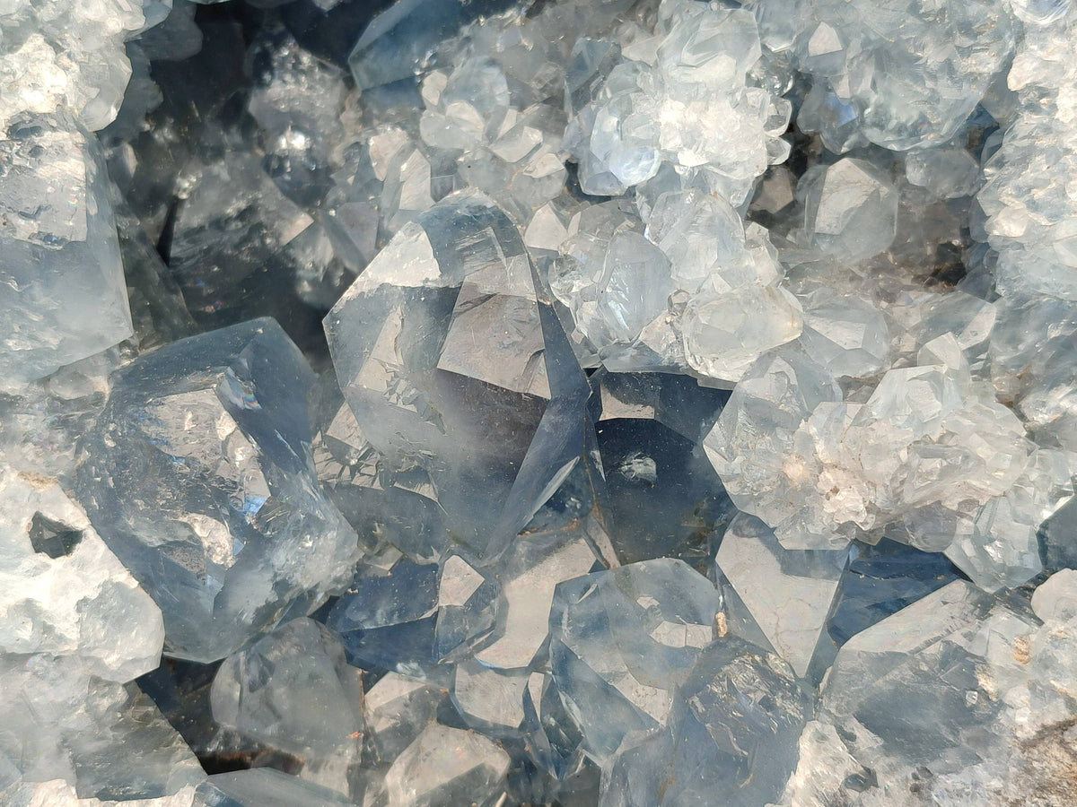 Natura Celestite Geode Specimen x 1 From Sakoany, Madagascar - Toprock Gemstones and Minerals 