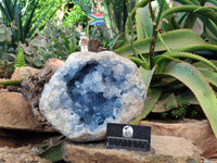 Natura Celestite Geode Specimen x 1 From Sakoany, Madagascar - Toprock Gemstones and Minerals 
