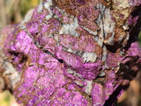 Natural Metallic Purpurite Cobbed Specimens x 3 From Erongo, Namibia