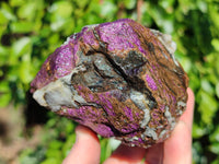 Natural Metallic Purpurite Cobbed Specimens x 3 From Erongo, Namibia