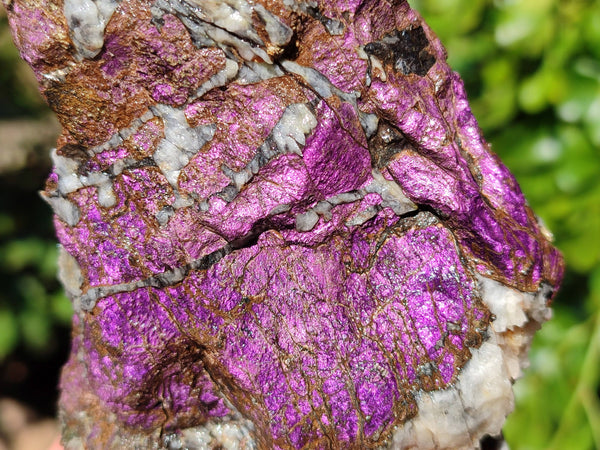 Natural Metallic Purpurite Cobbed Specimens x 3 From Erongo, Namibia