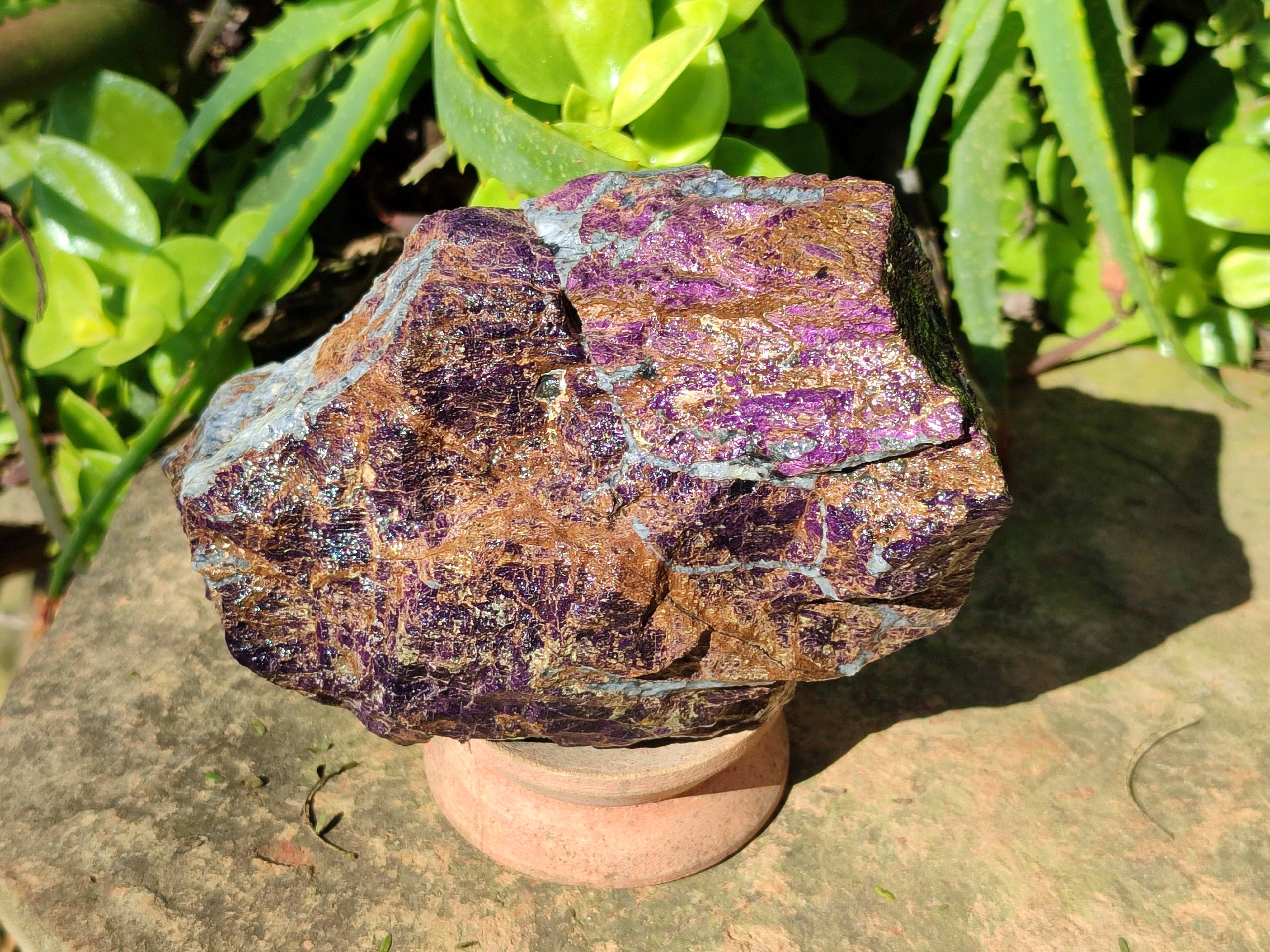 Natural Metallic Purpurite Cobbed Specimens x 3 From Erongo, Namibia - Toprock Gemstones and Minerals 