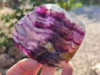 Polished Watermelon Fluorite Free Forms x 6 From Uis, Namibia - Toprock Gemstones and Minerals 