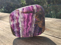 Polished Watermelon Fluorite Free Forms x 6 From Uis, Namibia - Toprock Gemstones and Minerals 