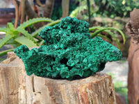Natural Silky Malachite Specimens x 2 From Kasompe, Congo