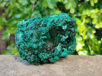 Natural Silky Malachite Specimens x 2 From Kasompe, Congo