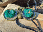 Hand Made Specially Selected Dioptase Pendants - Sold Per Item - From South Africa - Toprock Gemstones and Minerals 