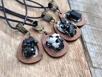 Hand Made Specially Selected Schorl Pendants - Sold Per Item - From South Africa