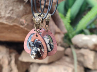 Hand Made Specially Selected Schorl Pendants - Sold Per Item - From South Africa