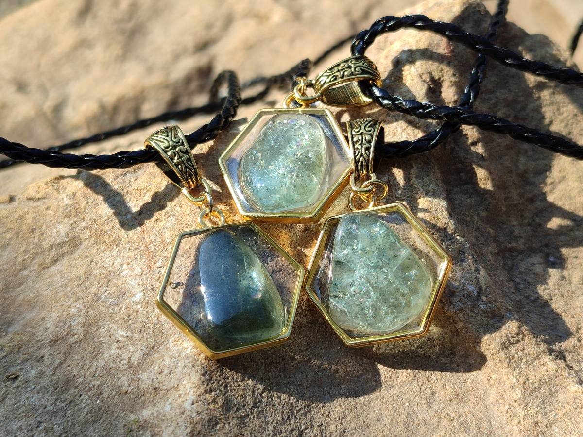 Hand Made Specially Selected Aquamarine Pendants - Sold Per Item - From South Africa - Toprock Gemstones and Minerals 