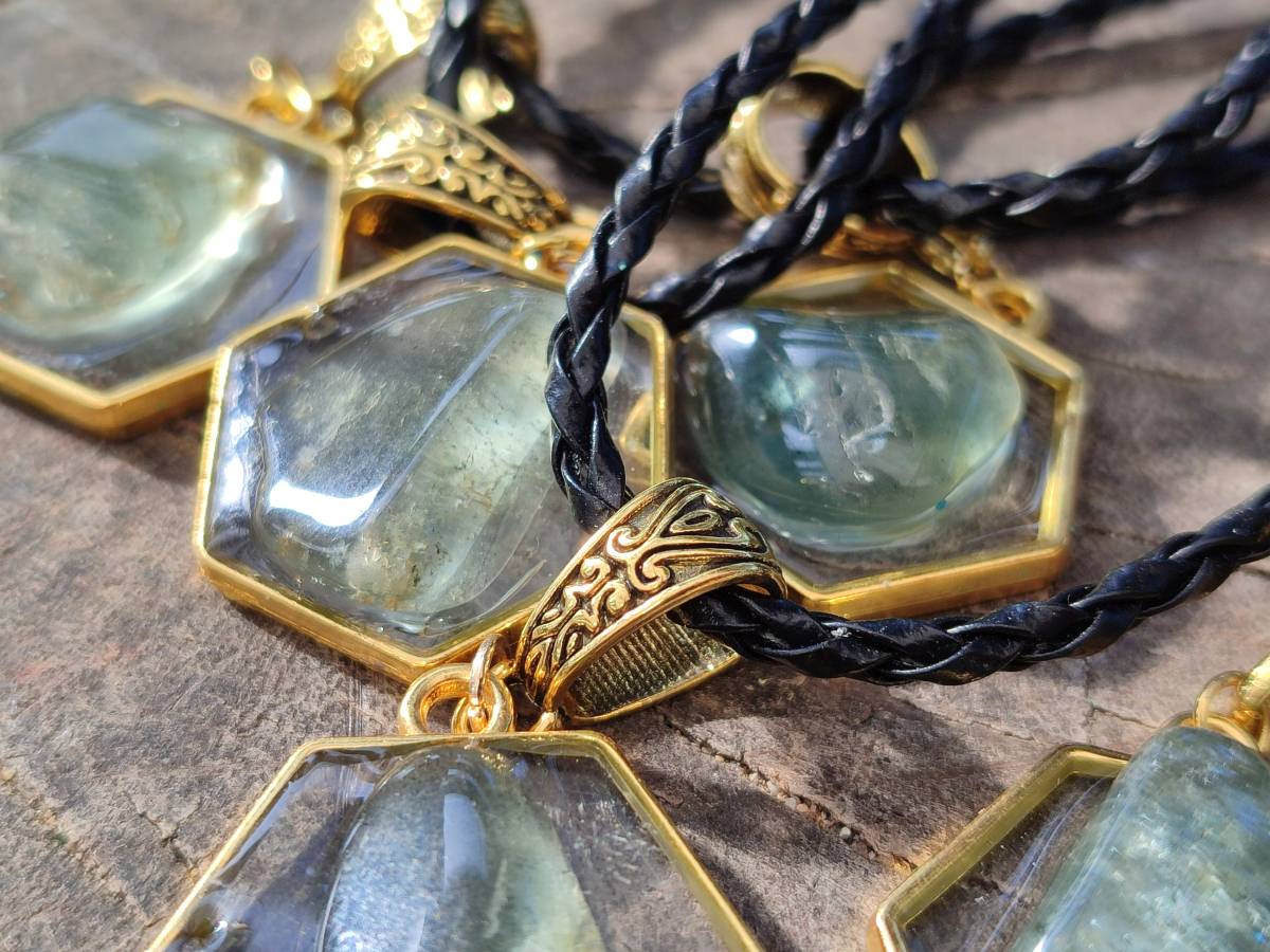 Hand Made Specially Selected Aquamarine Pendants - Sold Per Item - From South Africa - Toprock Gemstones and Minerals 