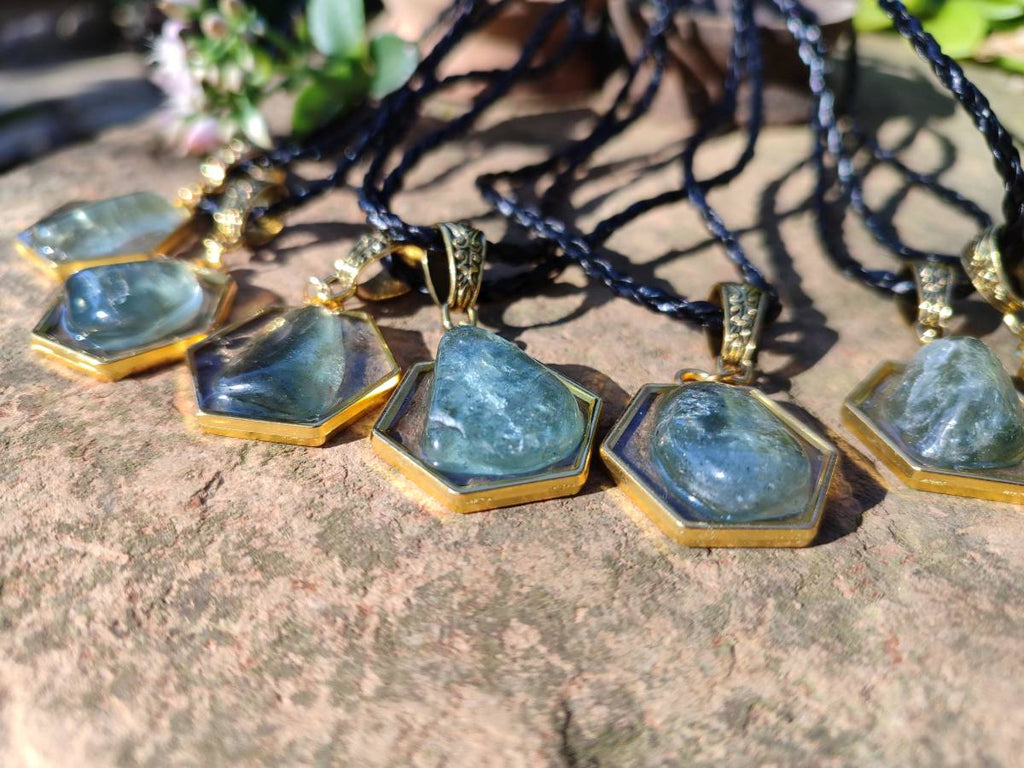 Hand Made Specially Selected Aquamarine Pendants - Sold Per Item - From South Africa - Toprock Gemstones and Minerals 