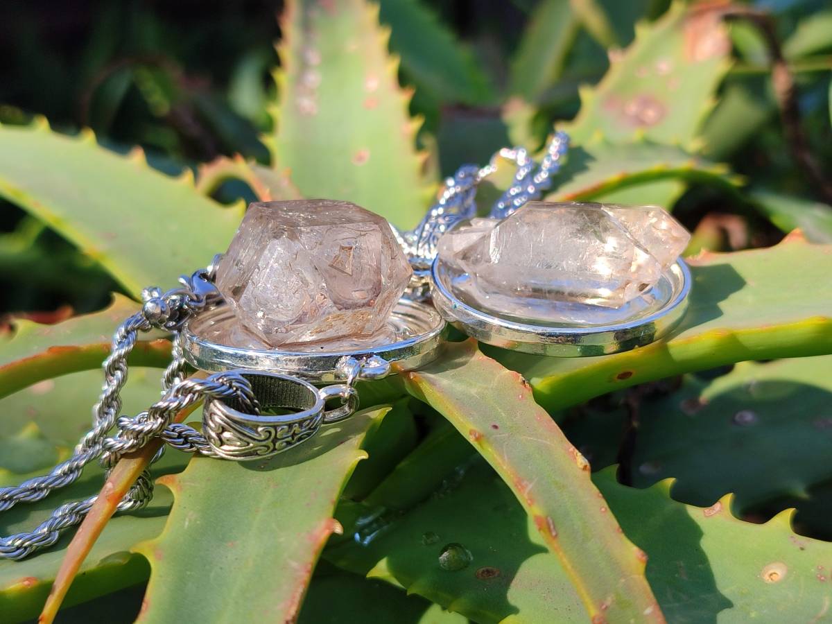 Hand Made Specially Selected Brandberg Quartz Pendants - Sold Per Item - From South Africa - Toprock Gemstones and Minerals 