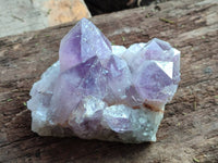 Natural Jacaranda Amethyst Quartz Clusters x 2 From Mumbwa, Zambia